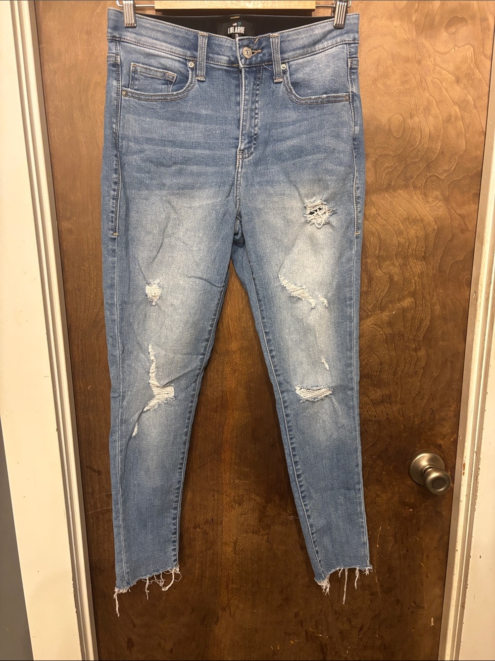 LuLaRoe Light Blue Distressed Skinny Jeans